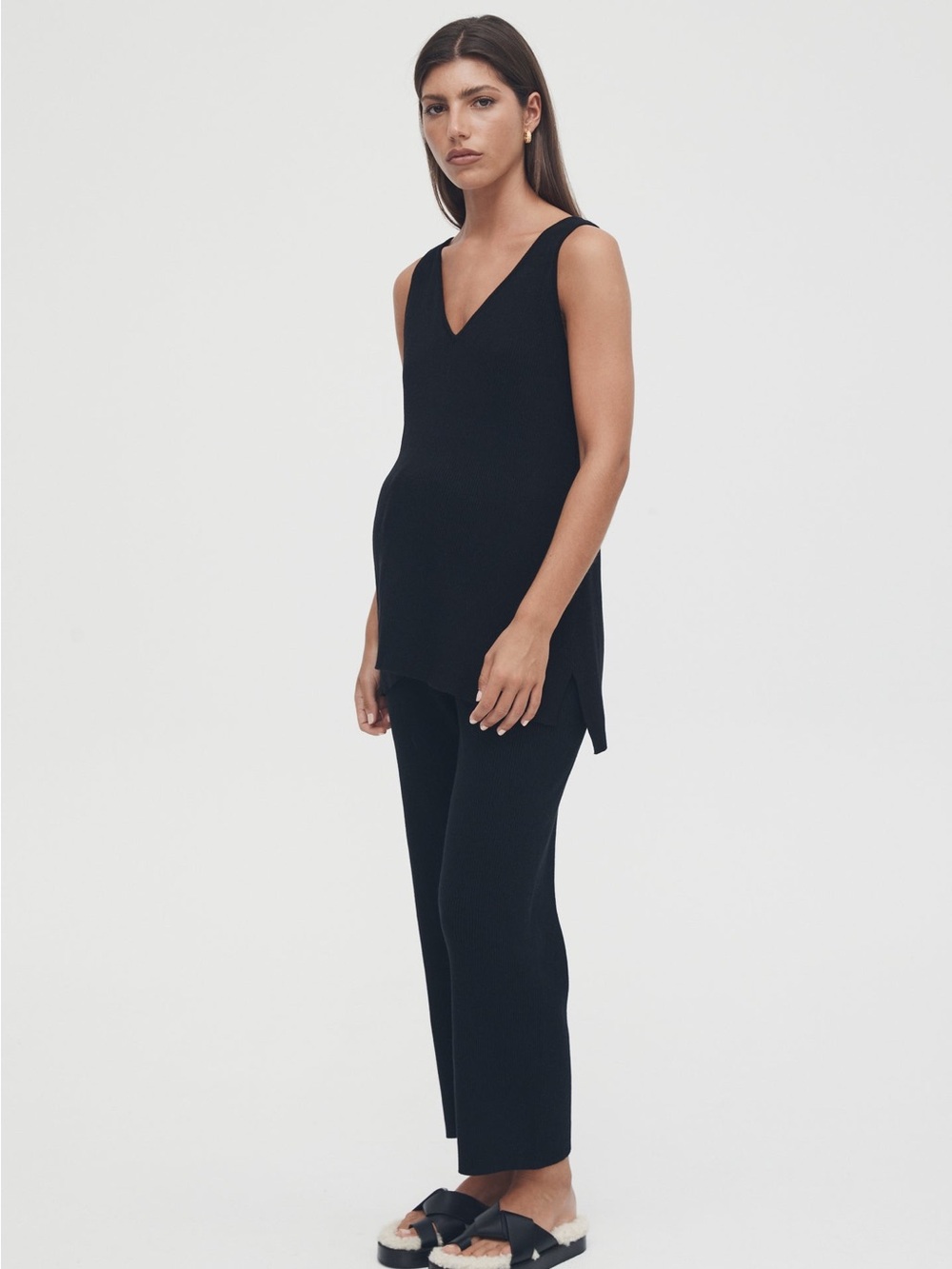 Leroe Heritage Maternity Knit Tank & Pant Set